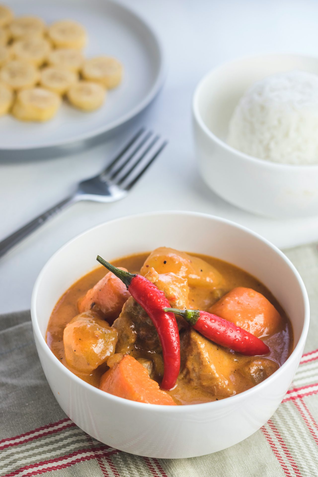 White bean and leek soup with garlic breadcrumbs